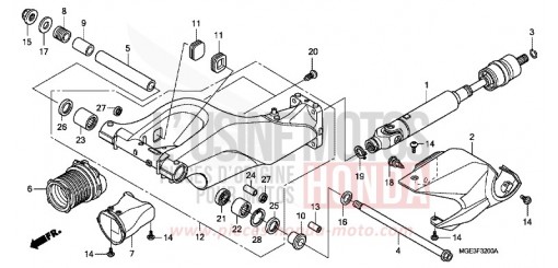 BRAS OSCILLANT VFR1200FDA de 2010